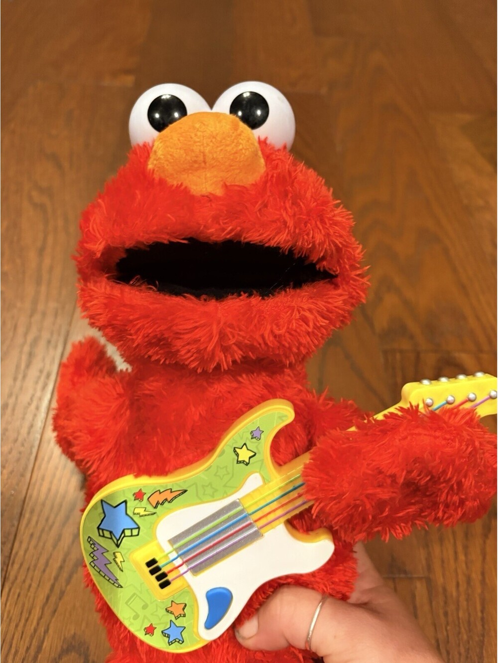 Sesame Street Rock N Rhyme Elmo Plush 15 Talking Singing Toy Tested